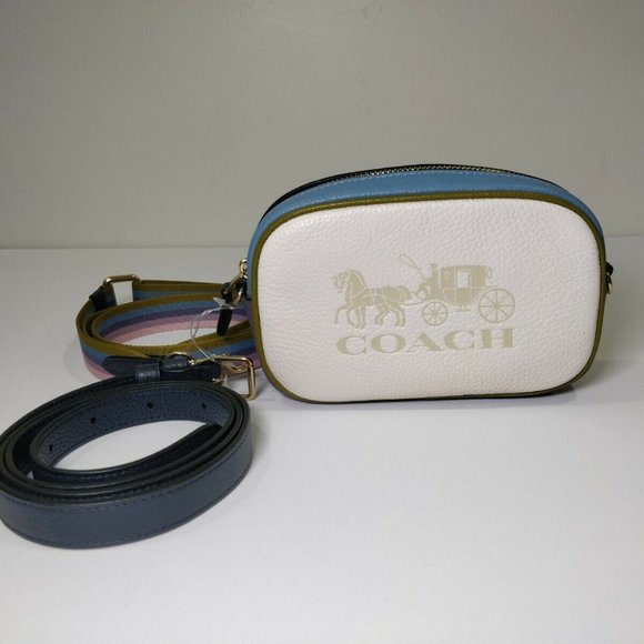 jes convertible belt bag in colorblock